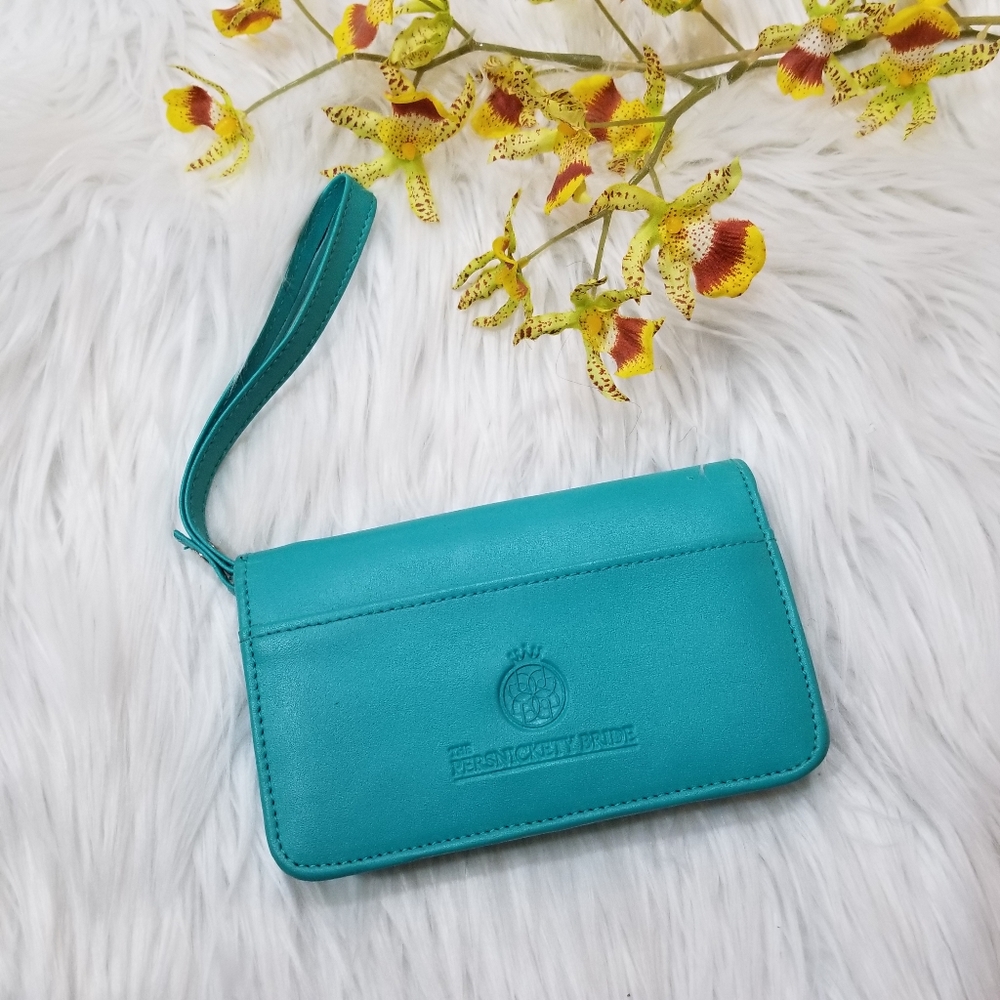 GEMLINE Turquoise Color Wallet Purse Bag . - Picture 3 of 12